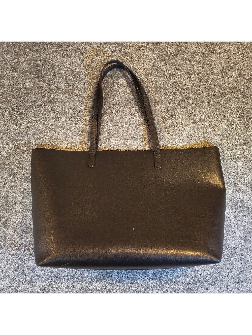 Mansur Gavriel Black Leather Tote Bag - Picture 2 of 6